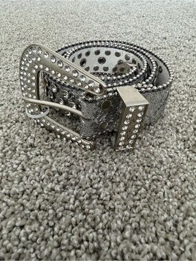 Silvery studded belt